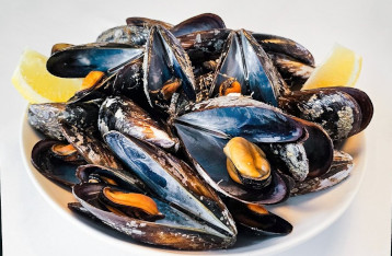 Mejillones al vapor o marinera