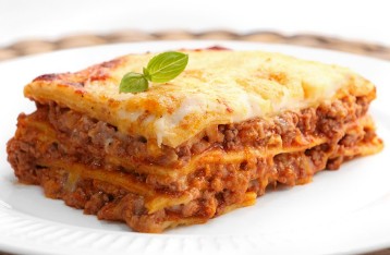 Lasaña de carne de ternera