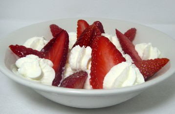 Fresas con nata
