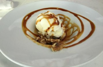 Helado de yogurt con guarapo