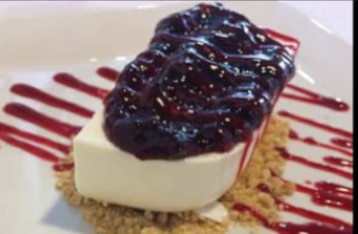 Tarta de quesos y arandanos